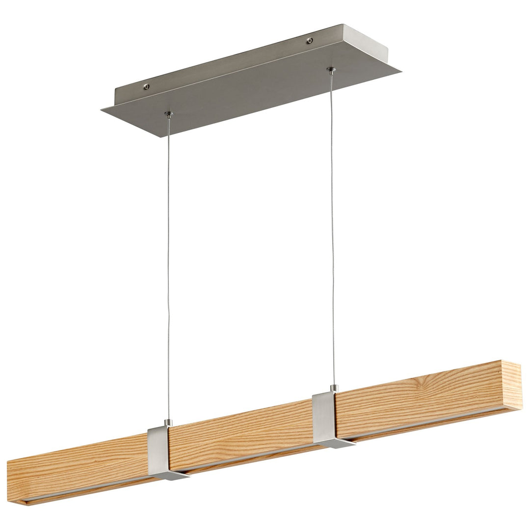 36in Wh Oak - Sn by Oxygen Lighting