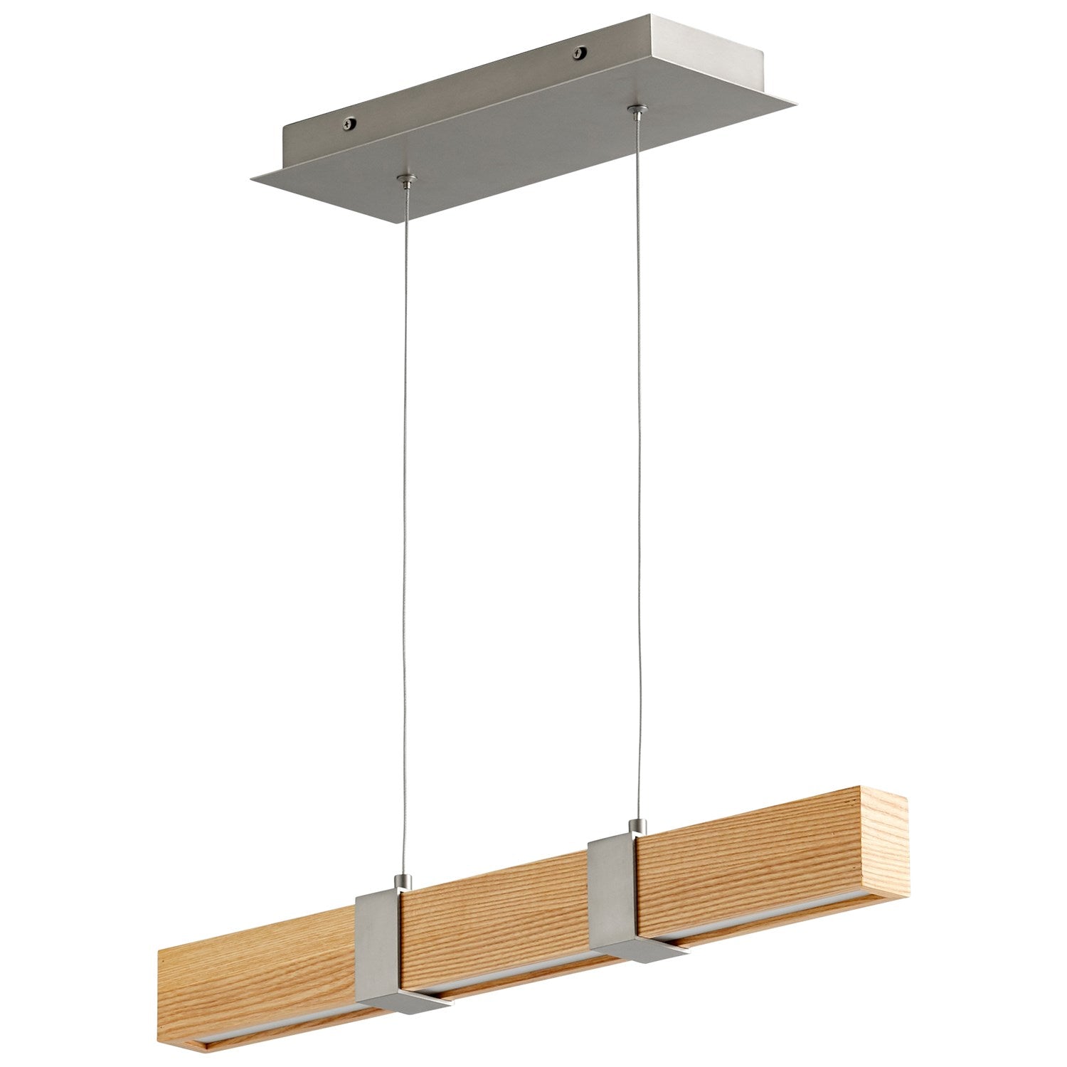 24in Wh Oak - Sn by Oxygen Lighting