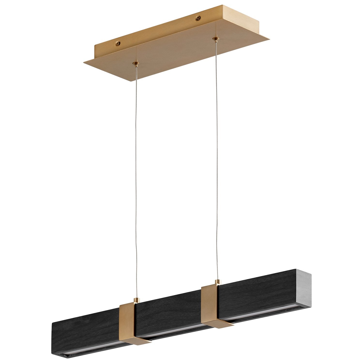 24in Bk Oak - Agb by Oxygen Lighting