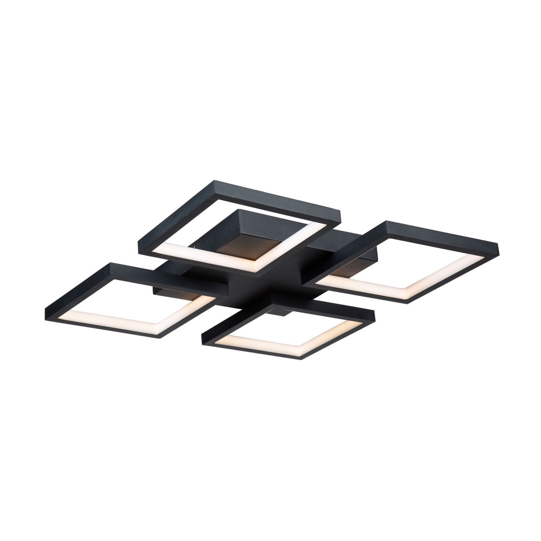 24W Led Flush Mount Black by Artcraft
