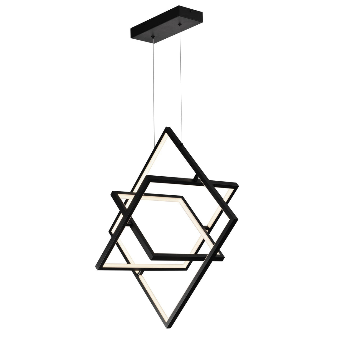 45W Led Pendant Black