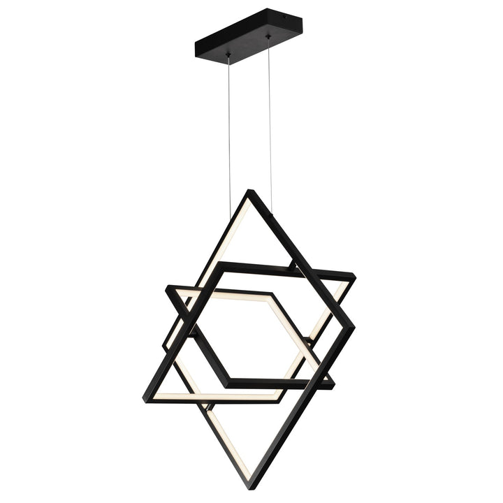 45W Led Pendant Black