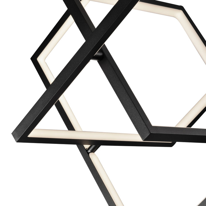 45W Led Pendant Black