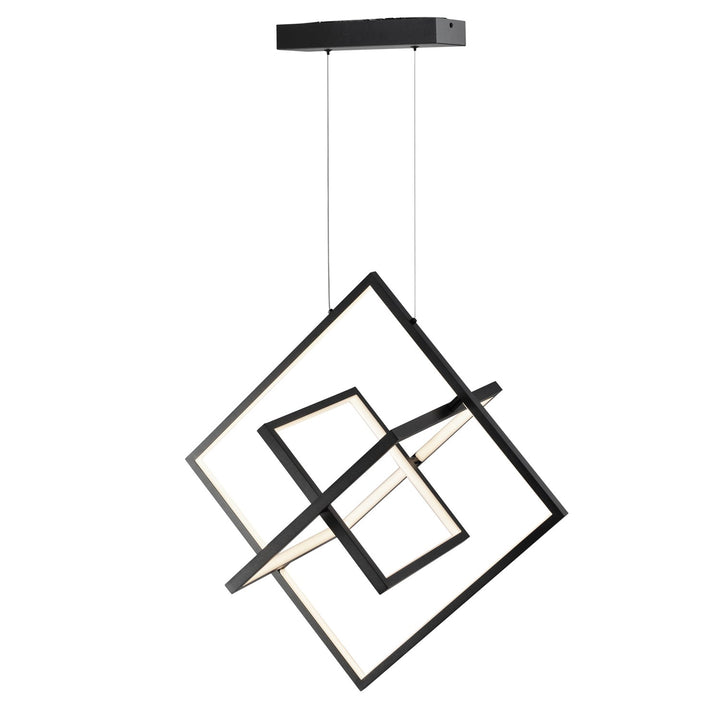 45W Led Pendant Black