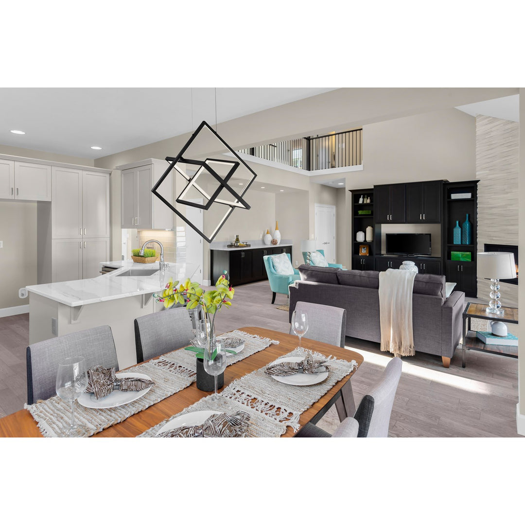 45W Led Pendant Black