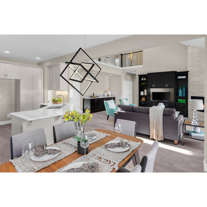 45W Led Pendant Black