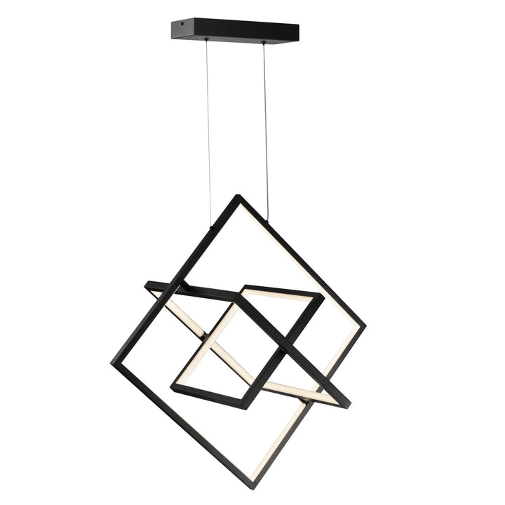 24W Led Pendant Black by Artcraft
