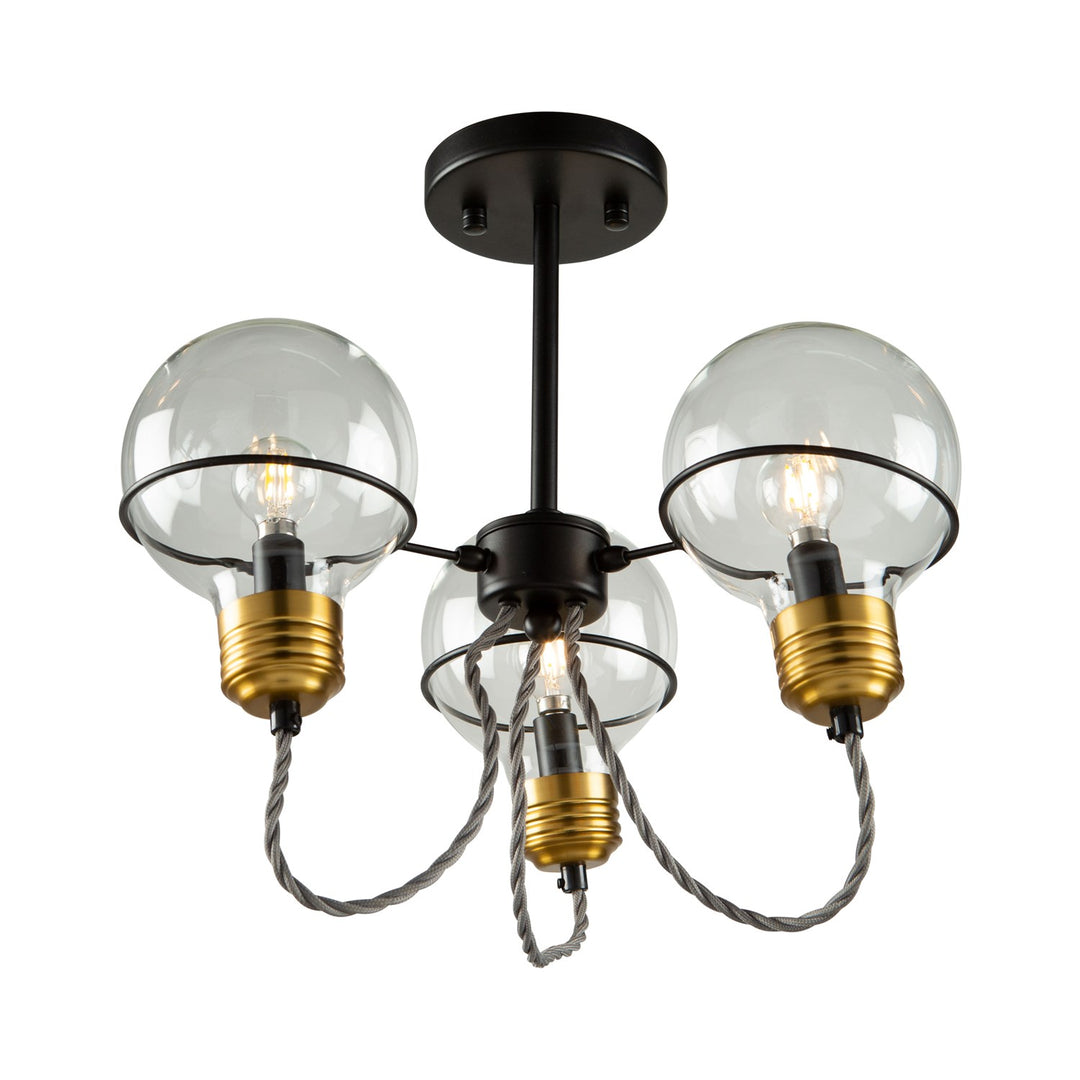 3 Light Semi-Flush Mount