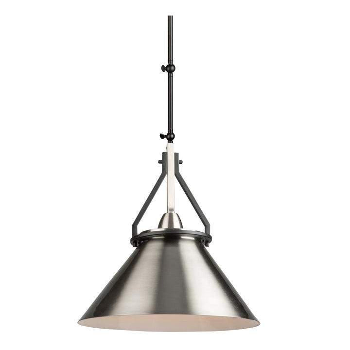 1 Light Sconce/Pendant Black And Brushed Nickel by Artcraft