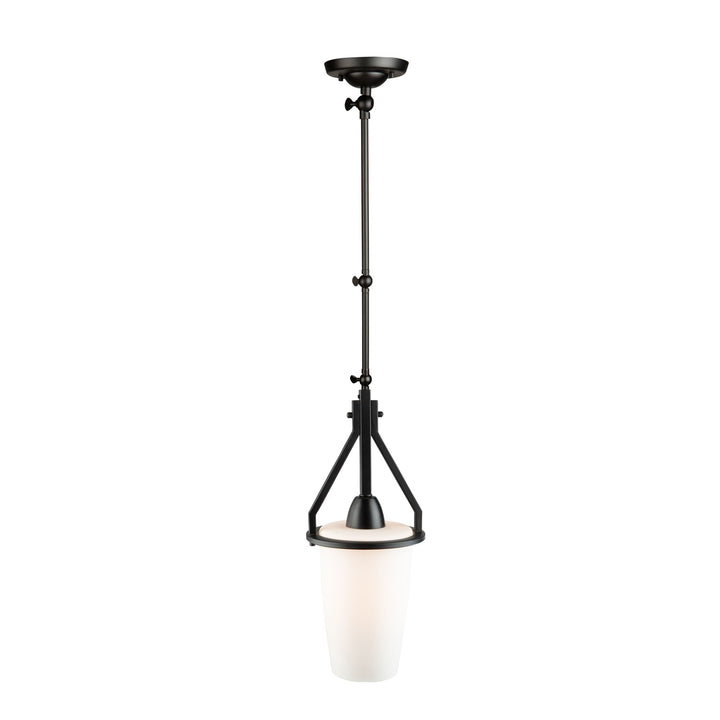 1 Light Sconce/Pendant Black (Cylinder Glassware)