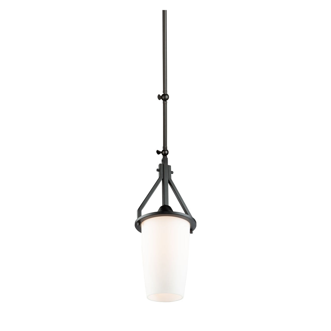 1 Light Sconce/Pendant Black (Cylinder Glassware)