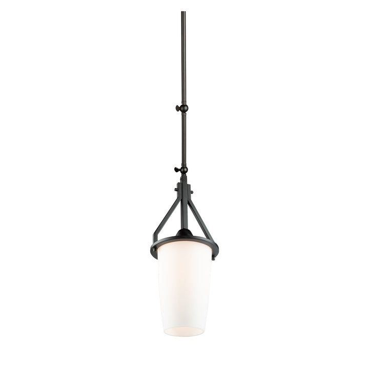 1 Light Sconce/Pendant Black (Cylinder Glassware)