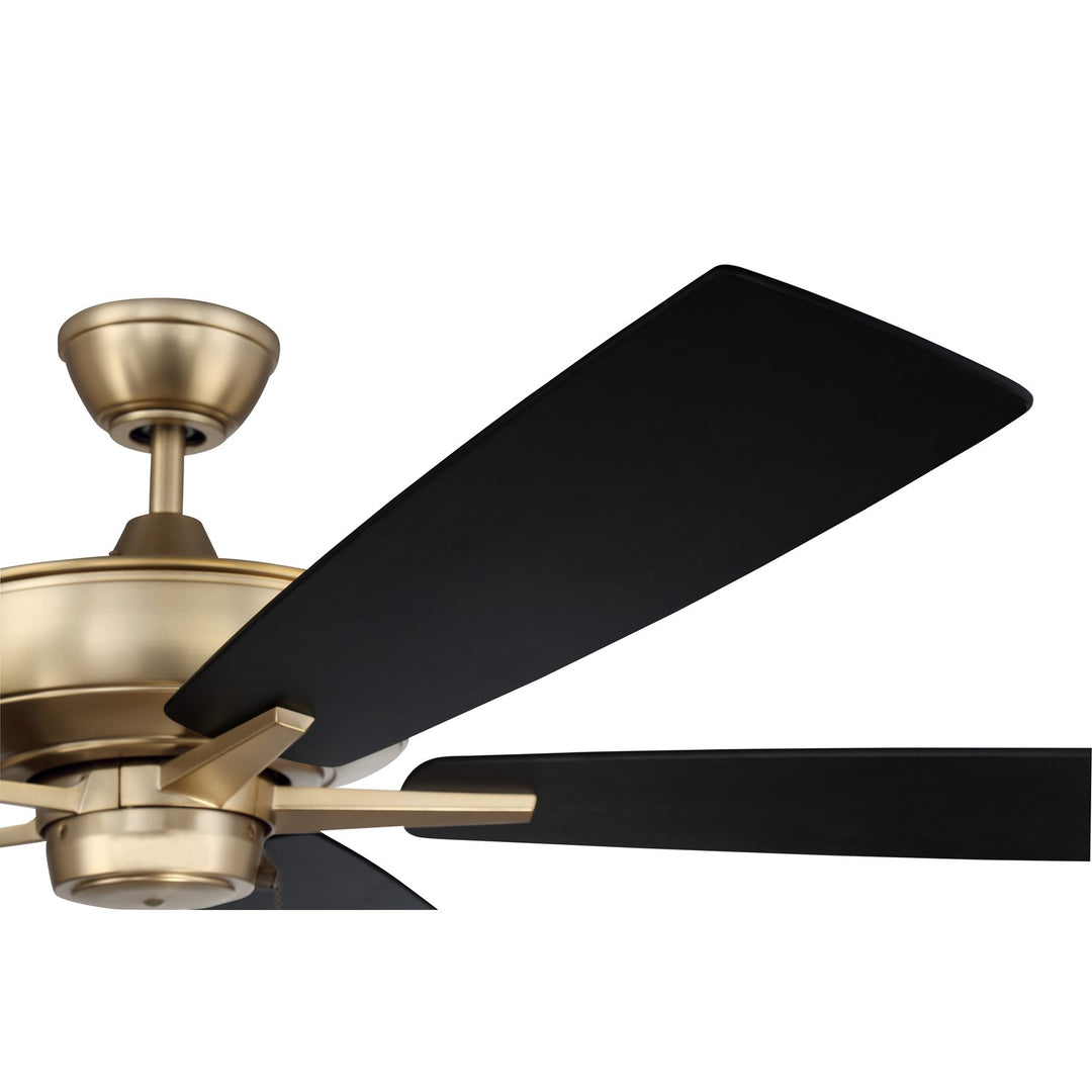 60in Super Pro 60 in Satin Brass w/ Black Walnut/Flat Black Blades