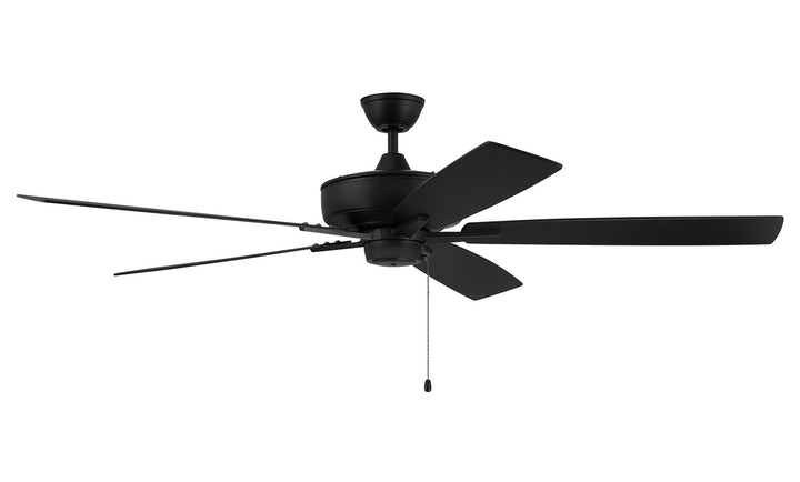60in Super Pro 60 in Flat Black  w/ Flat Black/Greywood Blades by Craftmade