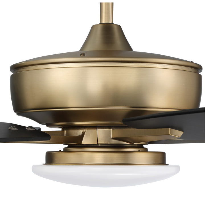 60in Super Pro 112 in Satin Brass w/ Black Walnut/Flat Black Blades