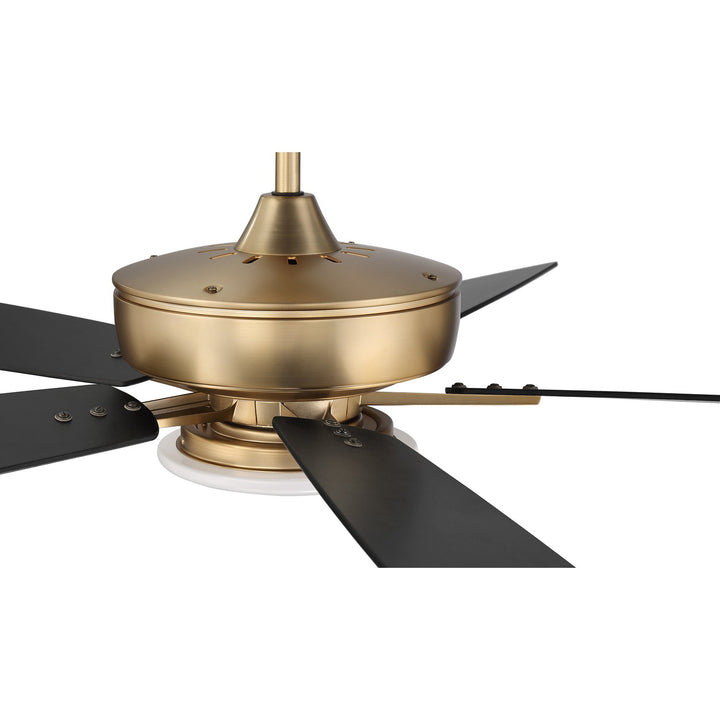 60in Super Pro 112 in Satin Brass w/ Black Walnut/Flat Black Blades