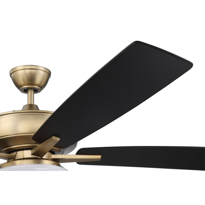 60in Super Pro 112 in Satin Brass w/ Black Walnut/Flat Black Blades