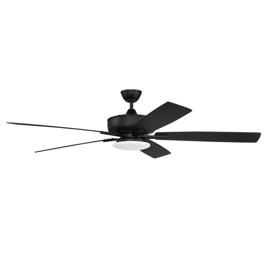 60in Super Pro 112 in Flat Black  w/ Flat Black/Greywood Blades by Craftmade