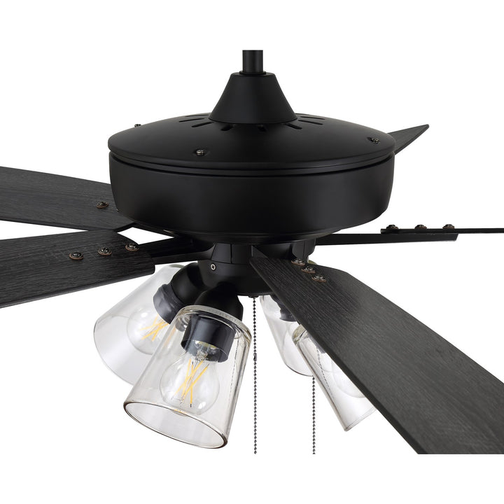 60in Super Pro 104 in Flat Black  w/ Flat Black/Greywood Blades