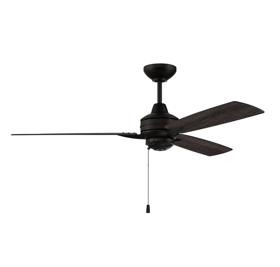 52in  Indoor/Outdoor in Flat Black  w/ Flat Black/Greywood Blades
