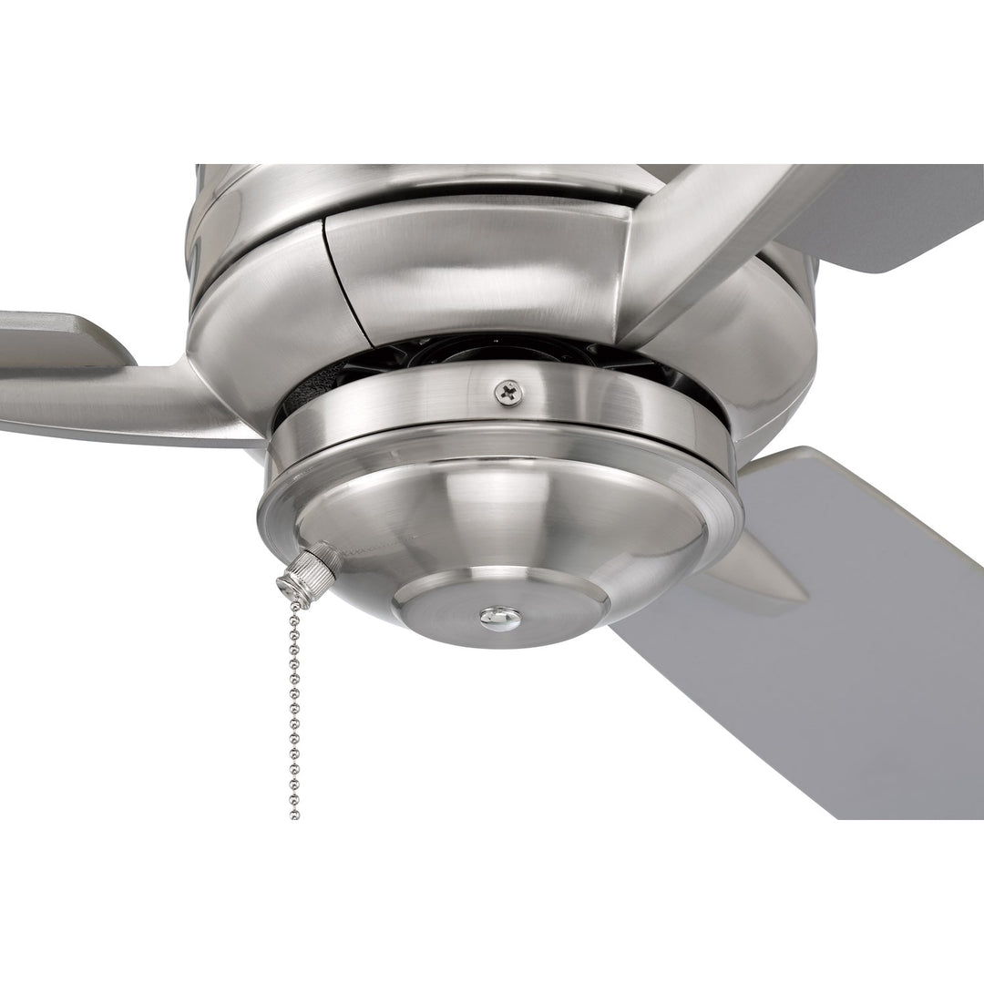 52in  in Brushed Polished Nickel w/ Brushed Nickel/Driftwood Blades