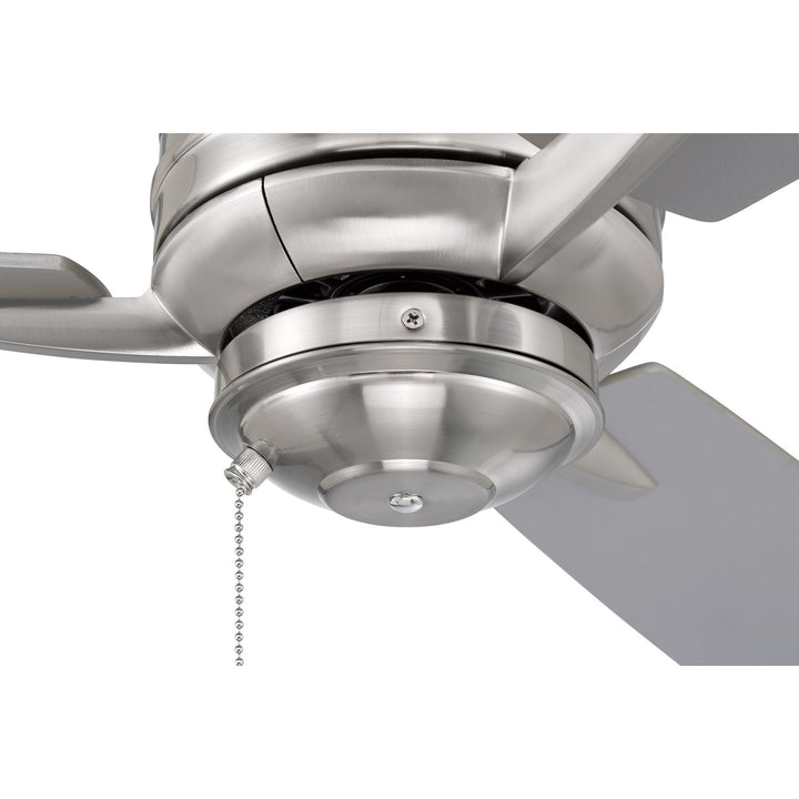 52in  in Brushed Polished Nickel w/ Brushed Nickel/Driftwood Blades