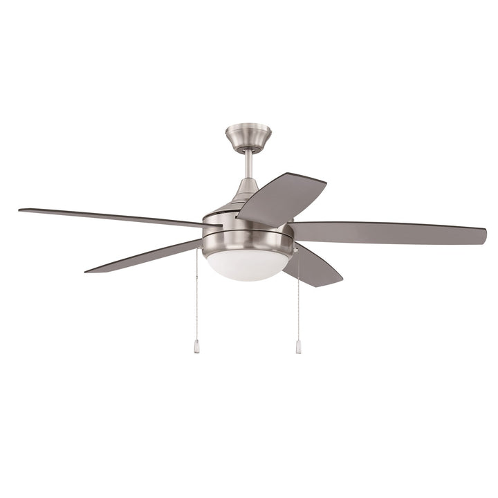 52in Energy Star Phaze 5 Ceiling Fan In Brushed Polished Nickel by Craftmade