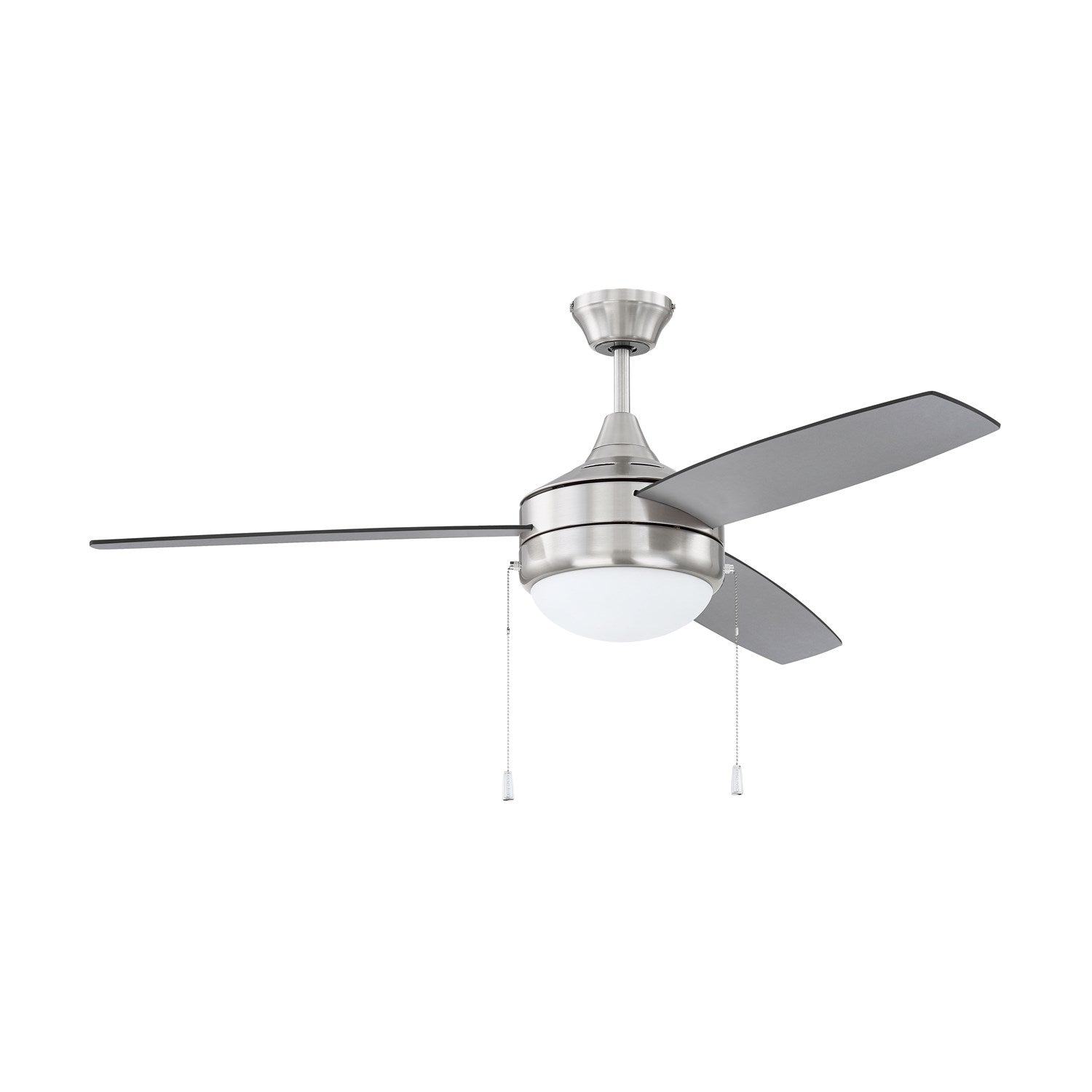 52in Energy Star Phaze 3 Ceiling Fan In Brushed Polished Nickel by Craftmade