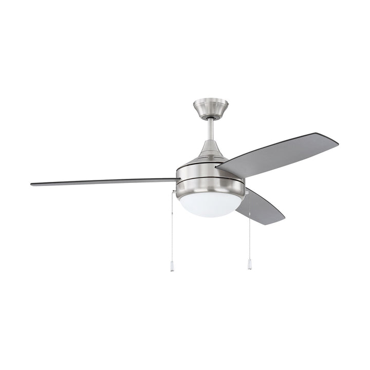 52in Energy Star Phaze 3 Ceiling Fan In Brushed Polished Nickel by Craftmade
