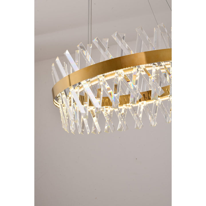 Gold Led Chandelier