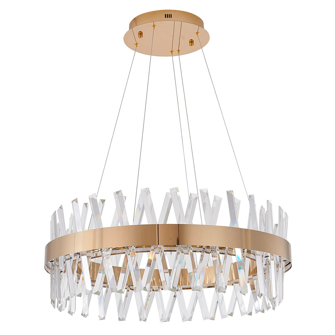 Gold Led Chandelier