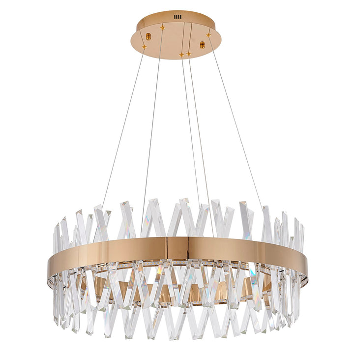 Gold Led Chandelier