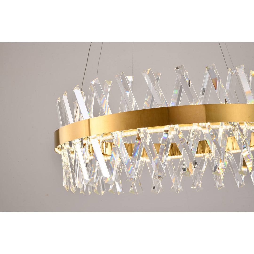 Gold Led Chandelier