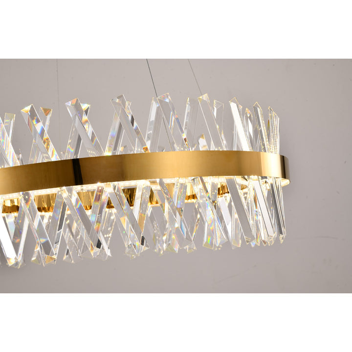 Gold Led Chandelier
