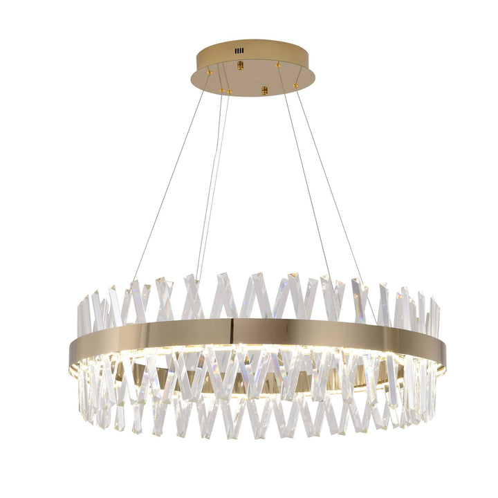 Gold Led Chandelier by Bethel