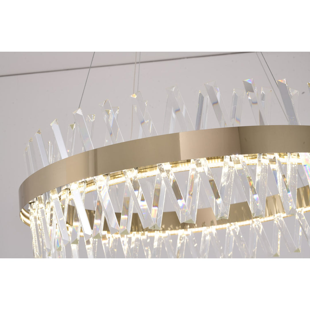 Gold Led Chandelier