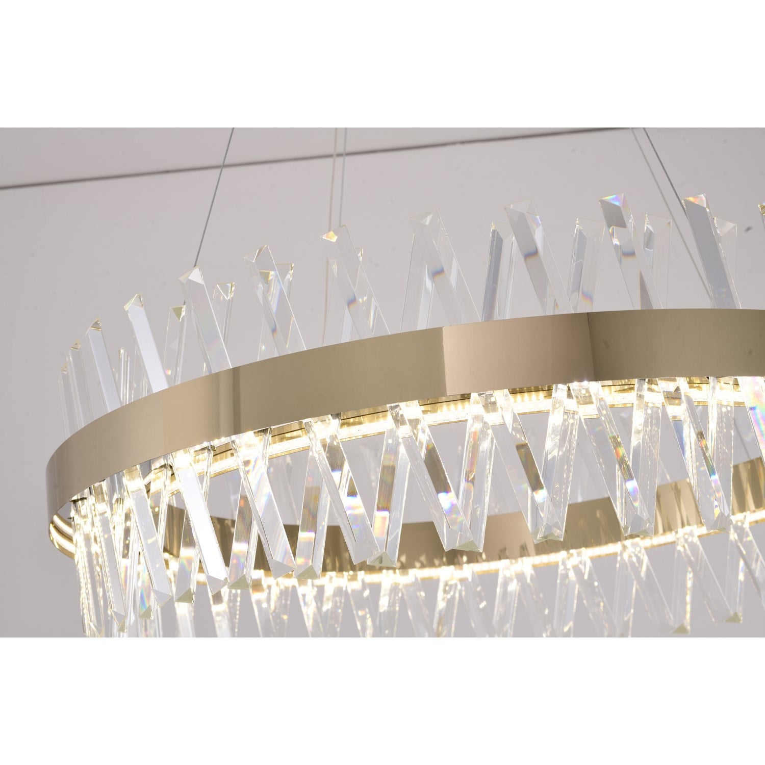 Gold Led Chandelier