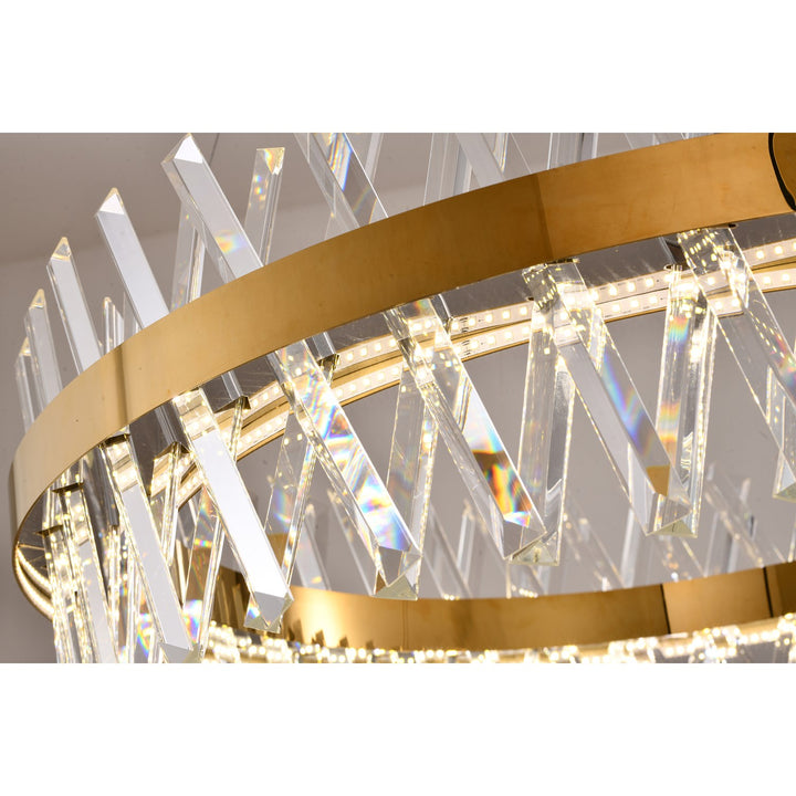 Gold Led Chandelier