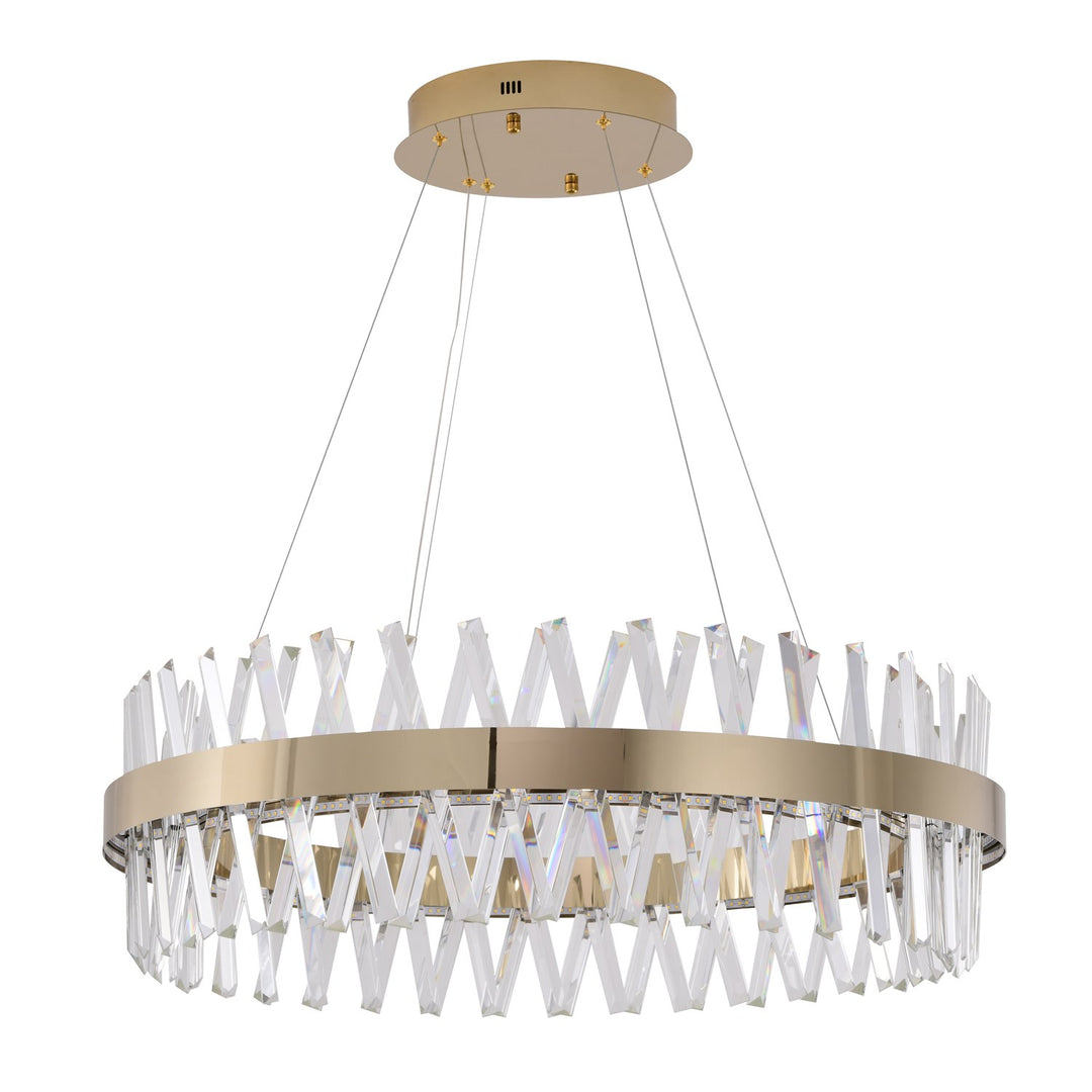 Gold Led Chandelier
