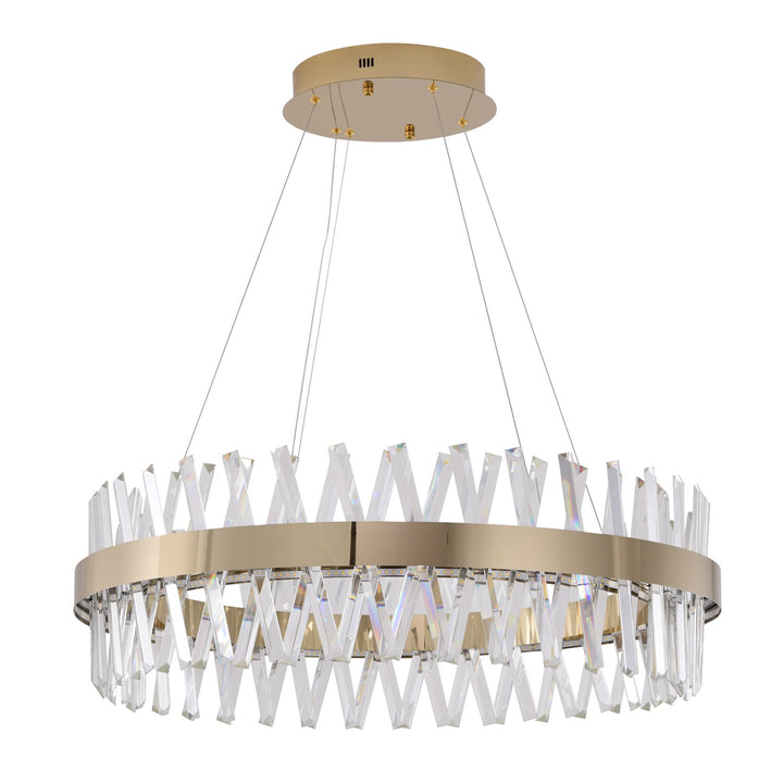 Gold Led Chandelier
