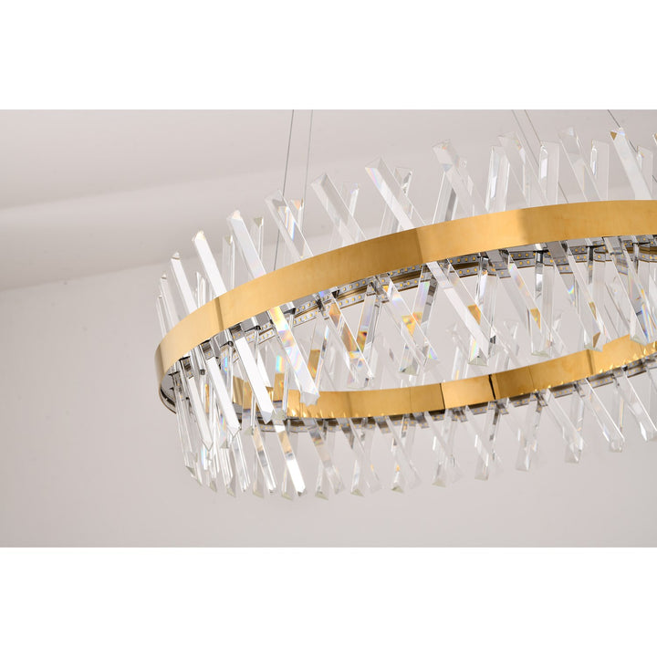 Gold Led Chandelier