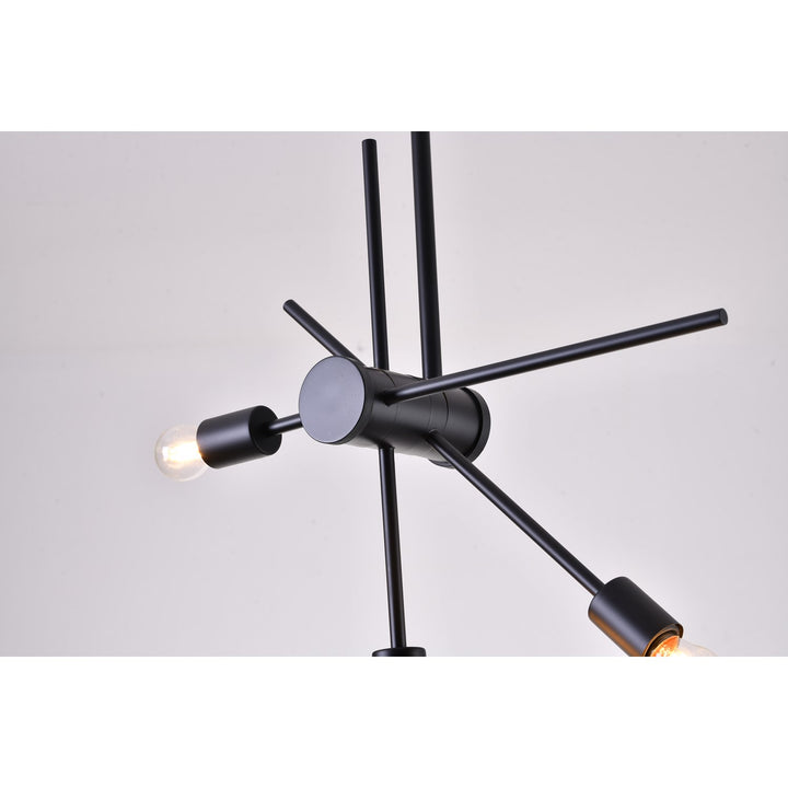 Matte Black Chandelier