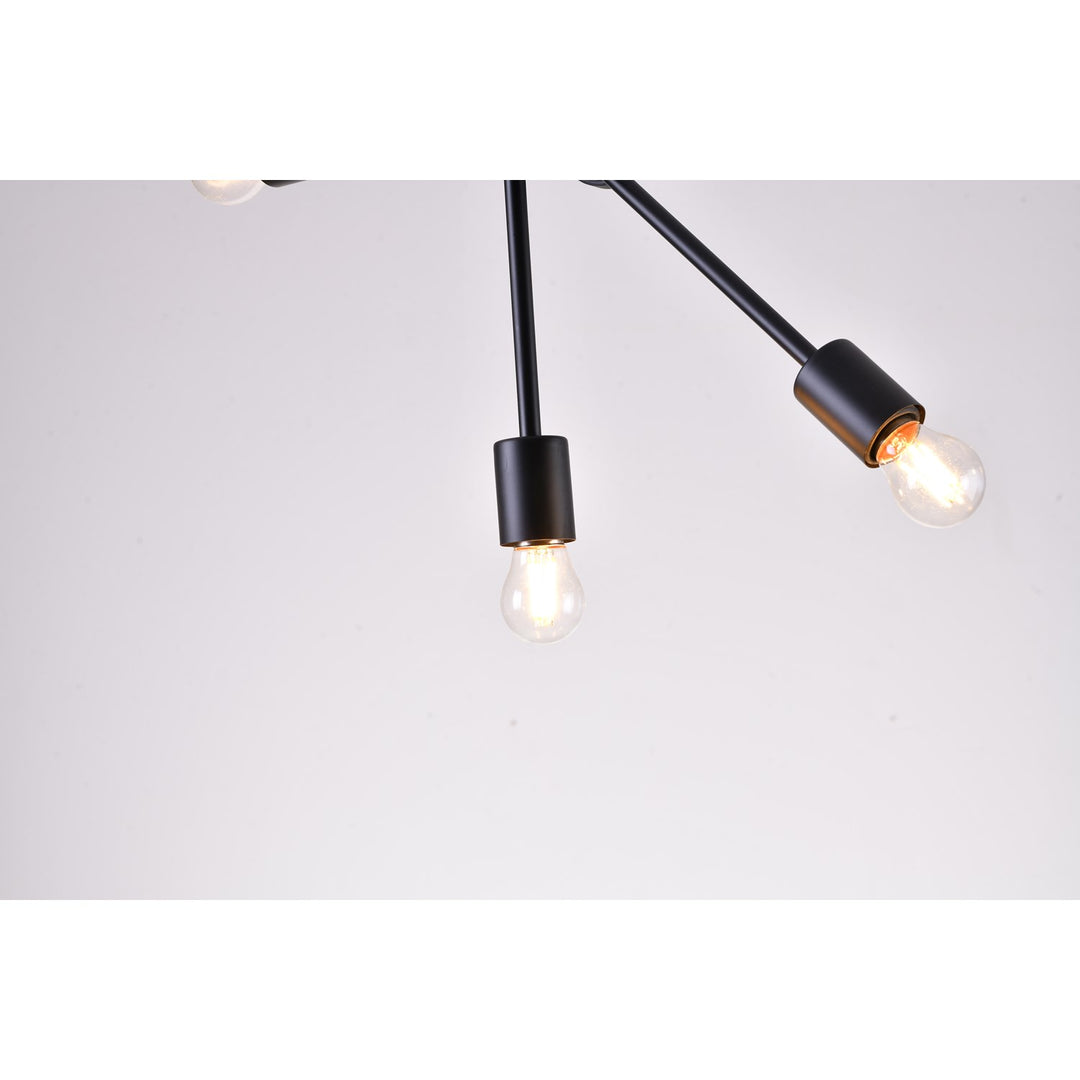 Matte Black Chandelier