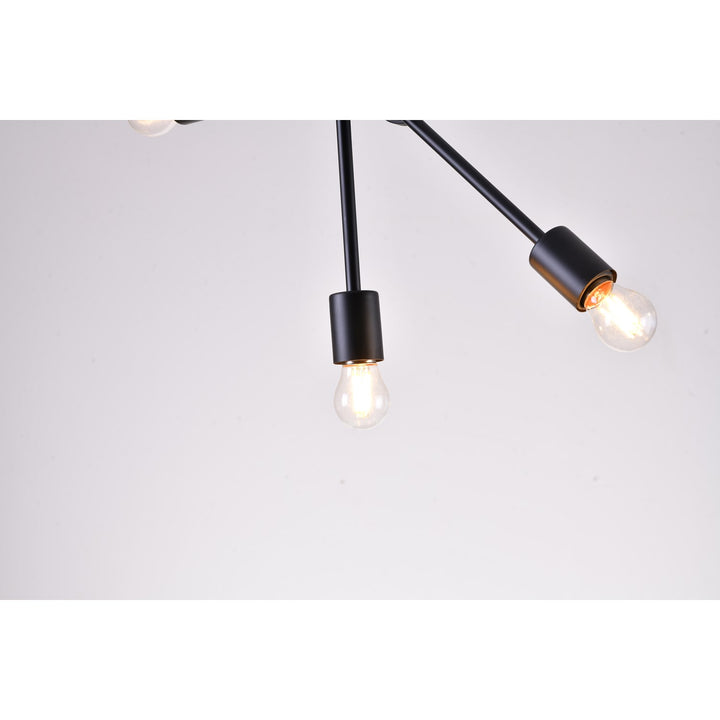 Matte Black Chandelier