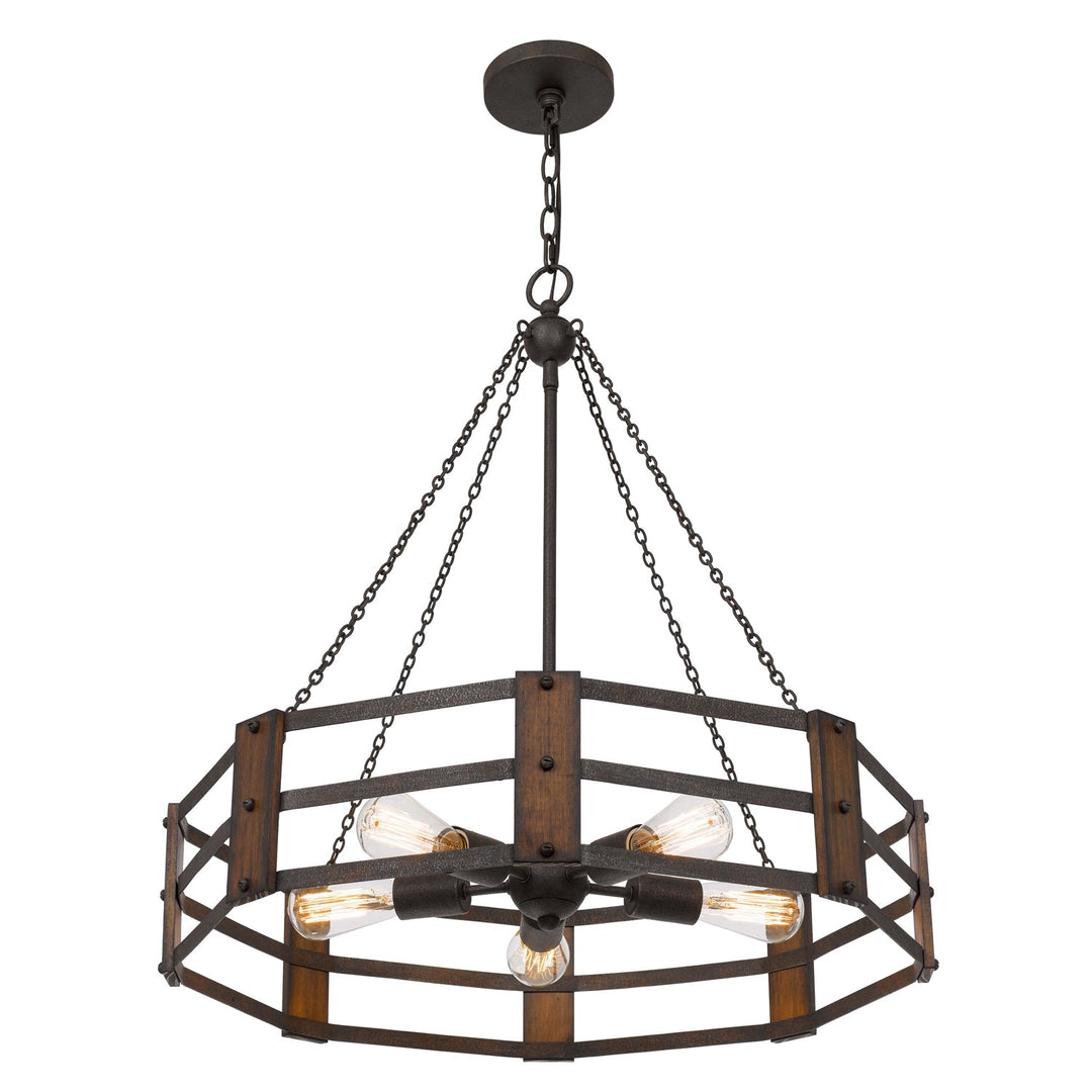 60W X 5  Metal Chandelier
