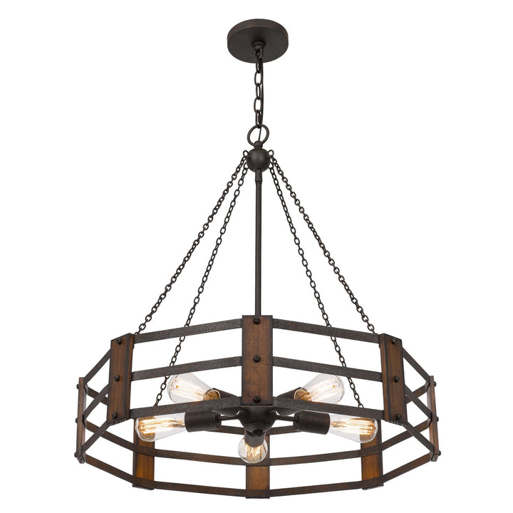 60W X 5  Metal Chandelier