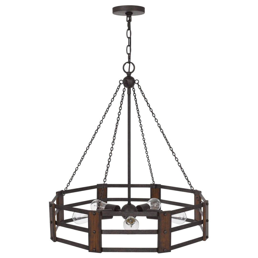 60W X 5  Metal Chandelier