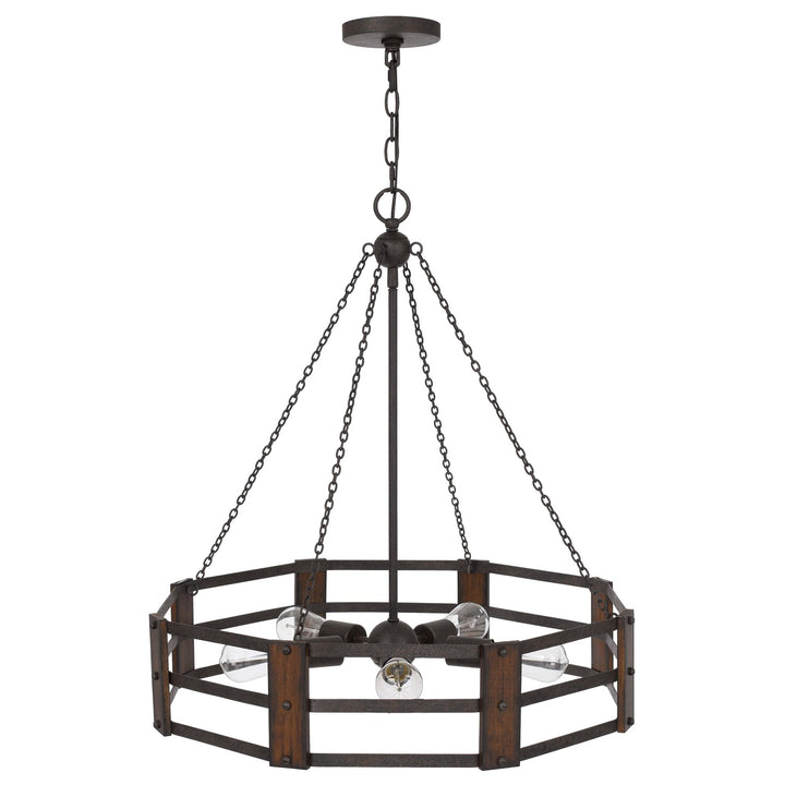 60W X 5  Metal Chandelier