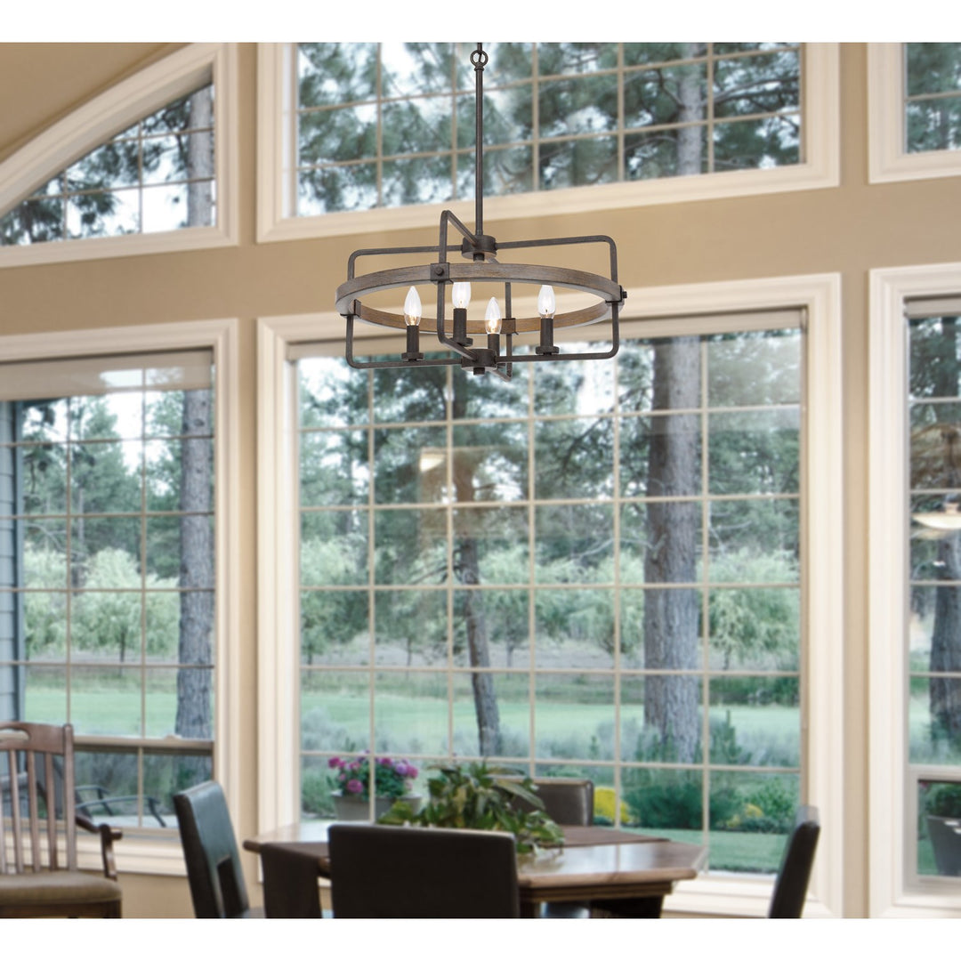 60W X 4  Metal Chandelier