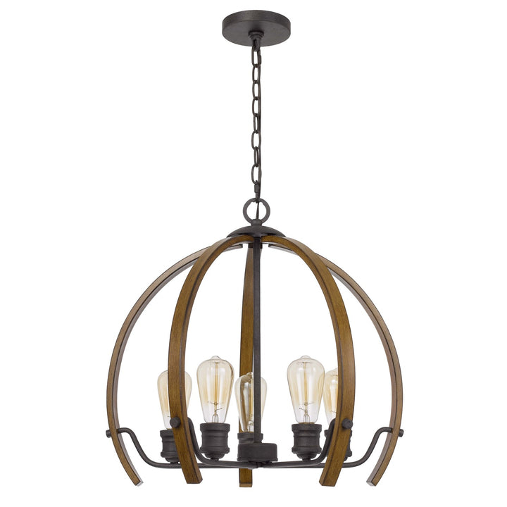 60W X 5  Metal Chandelier by CAL Lighting